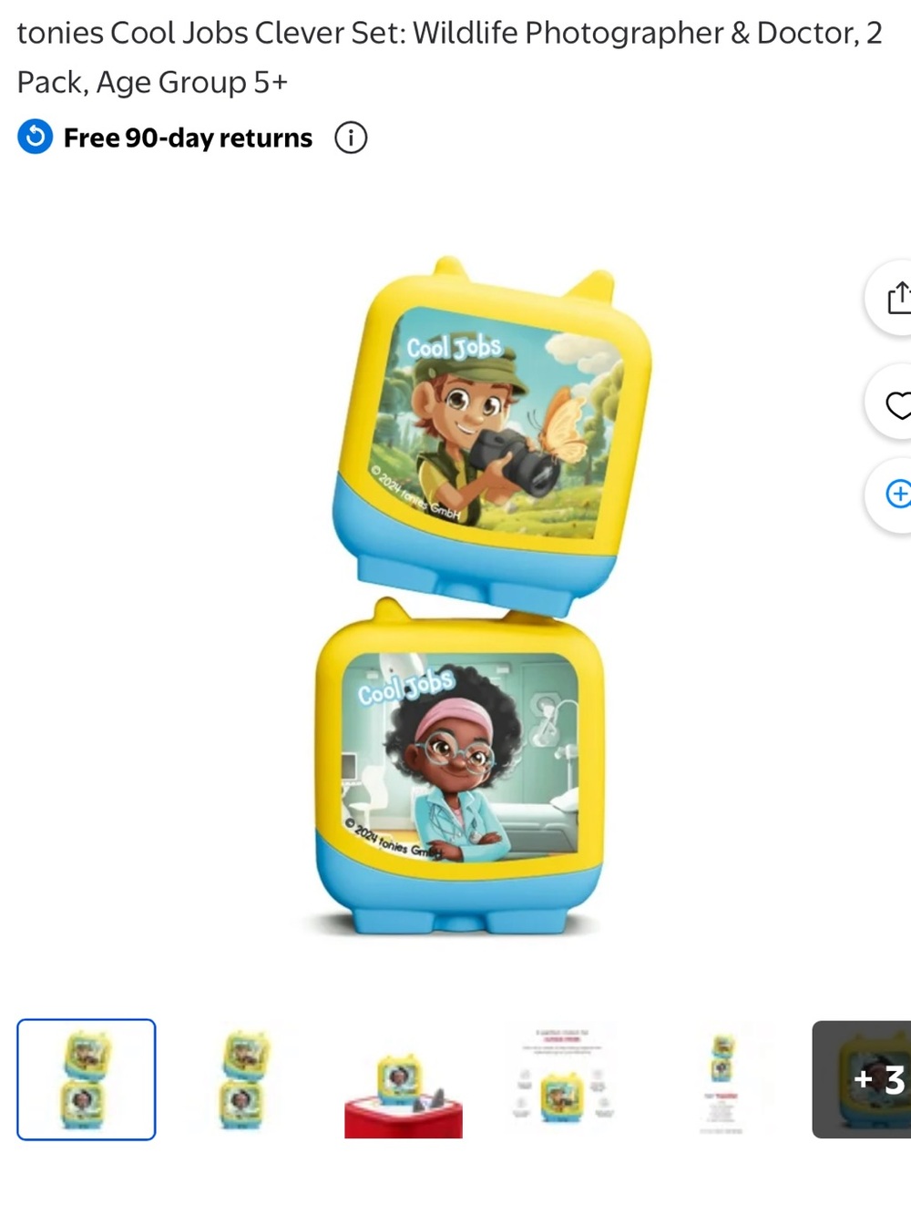 🆕 Tonies Cool Jobs Kids Audio Figures - Clever Set. NWT. NIB.